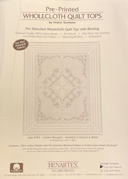 Pre-Printed Quilt Top