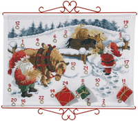 Broderede Julekalendere (flere forskellige)
