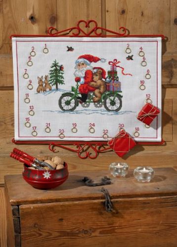 Julekalender med Julemanden på cykel