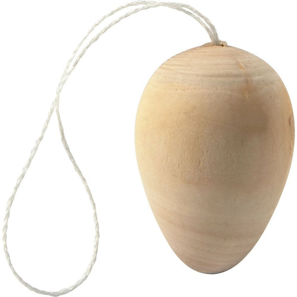 Små trææg med snor
