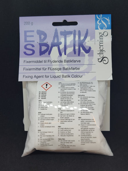 Fixermiddel til flydende batik