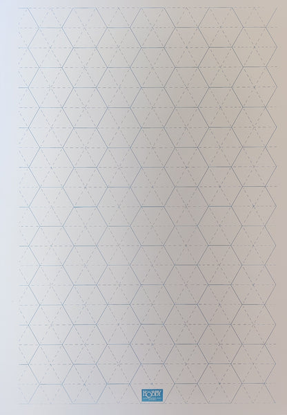Patchwork karton, store hexagoner