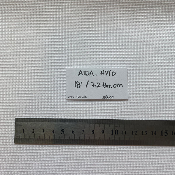 Aida 7,2 thr./cm (hvid)